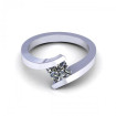 0.35CT princess cut diamonds solitaire ring , picture number 1