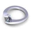 0.35CT princess cut diamonds solitaire ring , picture number 2
