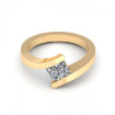 0.35CT princess cut diamonds solitaire ring , picture number 1