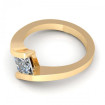 0.35CT princess cut diamonds solitaire ring , picture number 2