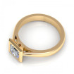0.35CT princess cut diamonds solitaire ring , picture number 2