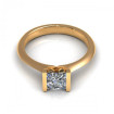 0.35CT princess cut diamonds solitaire ring , picture number 1