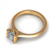 0.35CT princess cut diamonds solitaire ring , picture number 2