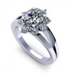 1.40CT oval and round cut diamonds engagement ring , picture number 0