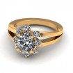 1.40CT oval and round cut diamonds engagement ring , picture number 1