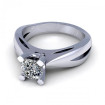 0.35CT cushion cut diamonds solitaire ring , picture number 1