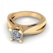 0.35CT cushion cut diamonds solitaire ring , picture number 1