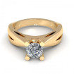 0.55CT cushion cut diamonds solitaire ring , picture number 2