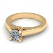 1.00CT cushion cut diamonds solitaire ring , picture number 1