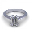 0.35CT emerald cut diamonds solitaire ring , picture number 2