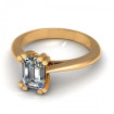 0.35CT emerald cut diamonds solitaire ring , picture number 1