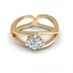 0.55CT round cut diamonds solitaire ring , picture number 1