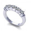 0.80CT round cut diamonds wedding band , picture number 0