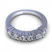 0.80CT round cut diamonds wedding band , picture number 1
