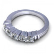 0.80CT round cut diamonds wedding band , picture number 2