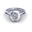 0.35CT oval cut diamonds solitaire ring , picture number 1