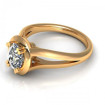 0.35CT oval cut diamonds solitaire ring , picture number 2