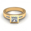 0.55CT princess cut diamonds engagement ring , picture number 1