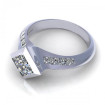 1.45CT princess cut diamonds engagement ring , picture number 2