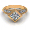 2.15CT princess cut diamonds engagement ring , picture number 1