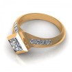 1.55CT princess cut diamonds engagement ring , picture number 2