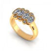 1.26CT oval and round cut diamonds wedding band , picture number 0