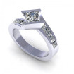 2.05CT princess cut diamonds engagement ring , picture number 0