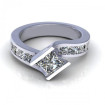 2.05CT princess cut diamonds engagement ring , picture number 1