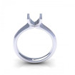 14KT white gold Semi Mount solitaire ring , picture number 0