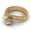 2.40CT princess cut diamonds engagement ring , picture number 2
