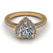 0.80CT heart and round cut diamonds engagement ring , picture number 1