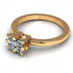 0.35CT radiant cut diamonds solitaire ring , picture number 2