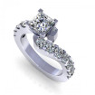 1.85CT princess and round cut diamonds engagement ring , picture number 2