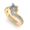 1.85CT princess and round cut diamonds engagement ring , picture number 2