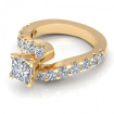 1.85CT princess and round cut diamonds engagement ring , picture number 1