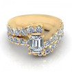 3.40CT emerald and round cut diamonds bridal set , picture number 1