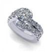 3.05CT princess and round cut diamonds bridal set , picture number 2
