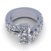 3.05CT princess and round cut diamonds bridal set , picture number 1