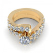 2.95CT round cut diamonds bridal set , picture number 1