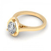 0.55CT pear cut diamonds solitaire ring , picture number 2