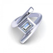 0.55CT emerald cut diamonds solitaire ring , picture number 1