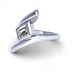 1.50CT emerald cut diamonds solitaire ring , picture number 2