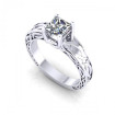 0.35CT princess cut diamonds solitaire ring , picture number 0