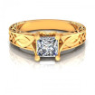 1.25CT princess cut diamonds solitaire ring , picture number 1