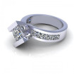 2.95CT princess cut diamonds engagement ring , picture number 2