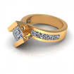 2.15CT princess cut diamonds engagement ring , picture number 2