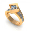 2.15CT princess cut diamonds engagement ring , picture number 0