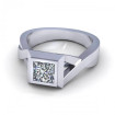 0.45CT princess cut diamonds solitaire ring , picture number 1