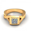 0.35CT princess cut diamonds solitaire ring , picture number 2