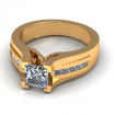 1.35CT princess cut diamonds engagement ring , picture number 1